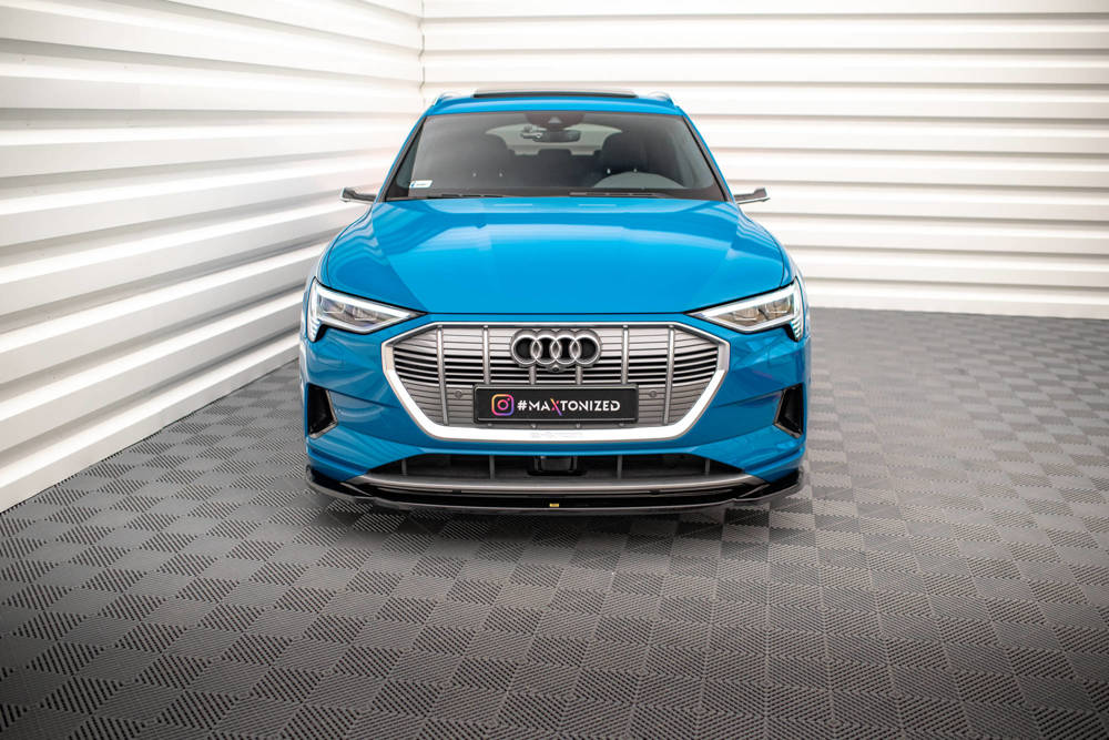 Voorspoiler V.1 Audi E-Tron Maxton Glans Zwart
