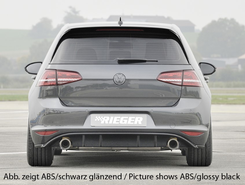 Diffuser VW Golf 7 GTI Clubsport Rieger sportuitlaat links + rechts