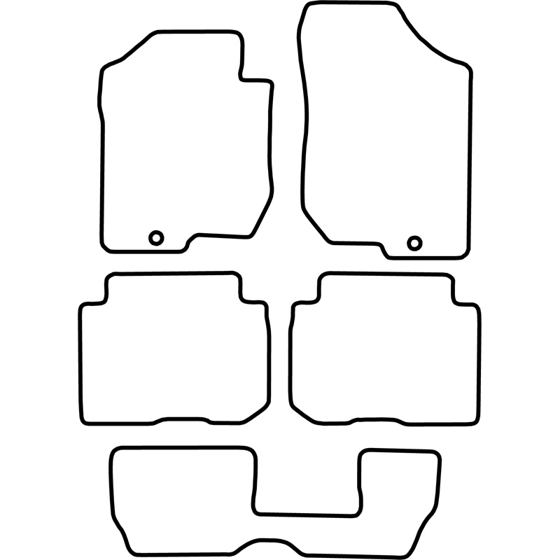 Automatten  Kia Carens 2006-2011 (7 personen)