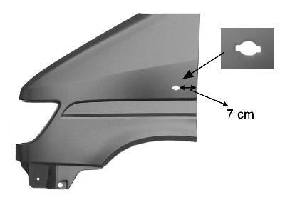 spatbord, links,-04/2000 Mercedes Sprinter, 1995-2006