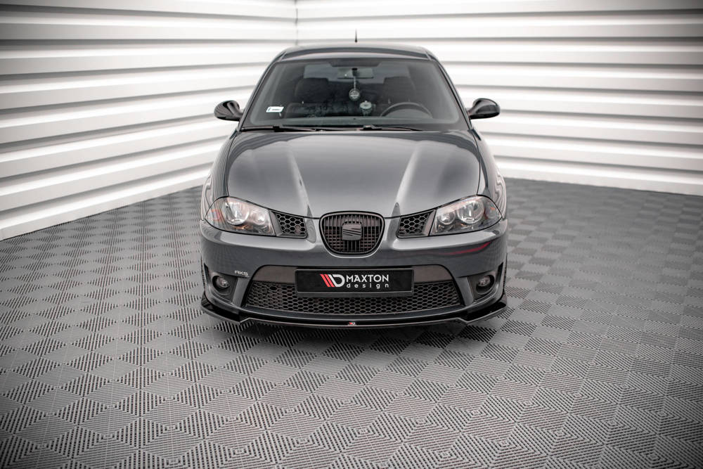 Voorspoiler V.3 Seat Ibiza Cupra MK3 Maxton Glans Zwart
