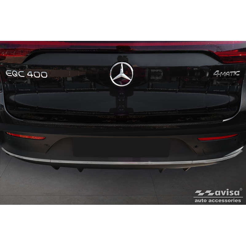 Echt 3D Carbon Achterbumperprotector  Mercedes EQC (N293) 2019-