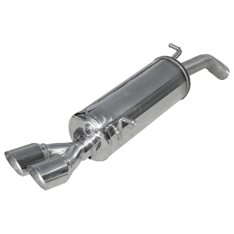 100% RVS Sportuitlaat  Peugeot 208 1.6 16v Turbo GTi (200pk) 2013- 2x80mm Racing