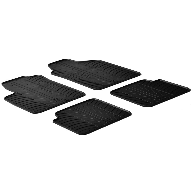 Rubbermatten  Fiat 500 2007-2012 (T profiel 4-delig)