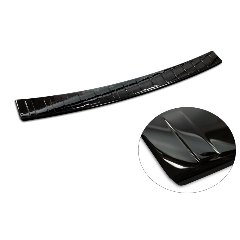 Zwart-Chroom RVS Achterbumperprotector  BMW 2-Serie U06 Active Tourer M-Pakket 2021- 'Ribs'