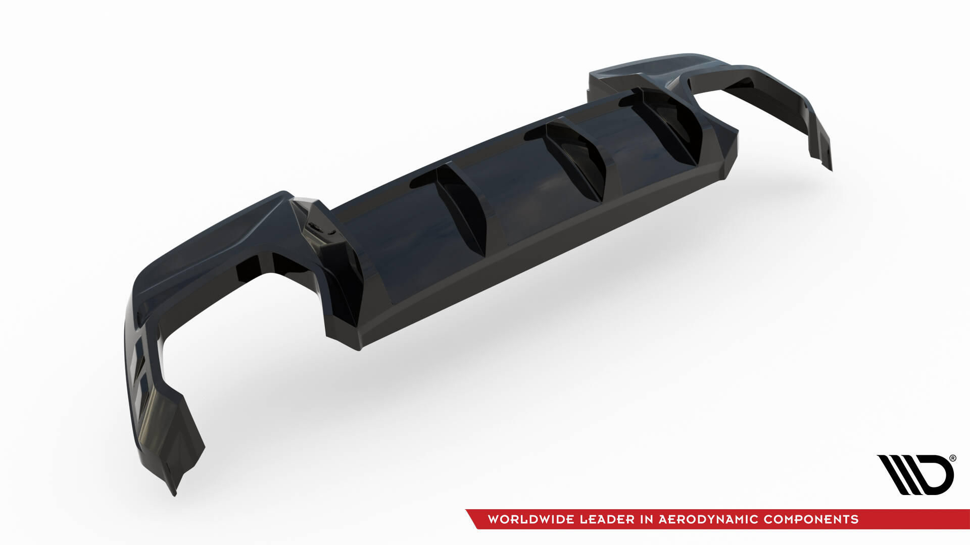 Achter Diffuser BMW M135i F70 Maxton Glanzend zwart