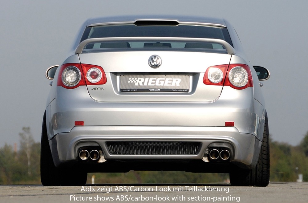 Achterbumper Diffusor Carbon VW Jetta 1 08.05- Rieger