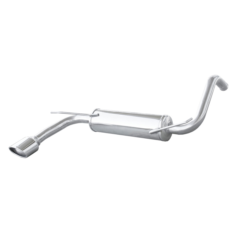 100% RVS Sportuitlaat  Peugeot 107 1.0 12v (68pk) 2005- 120x80mm