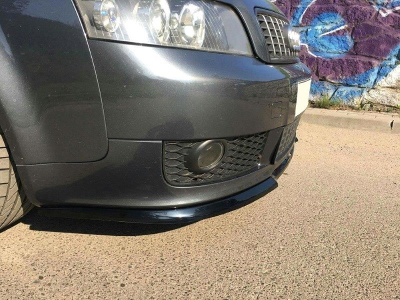 Voorspoiler Audi A4 S-Line B6 V.1 Glanzend Zwart