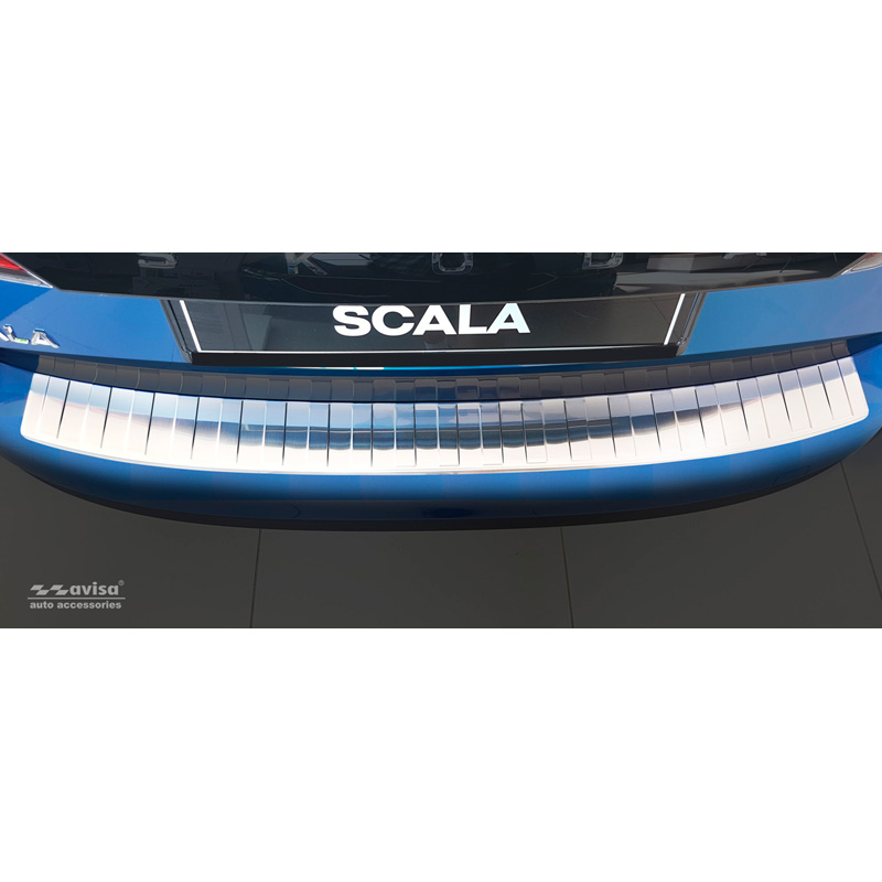 RVS Achterbumperprotector  Skoda Scala 2019-2024 & Facelift 2024- 'Ribs'