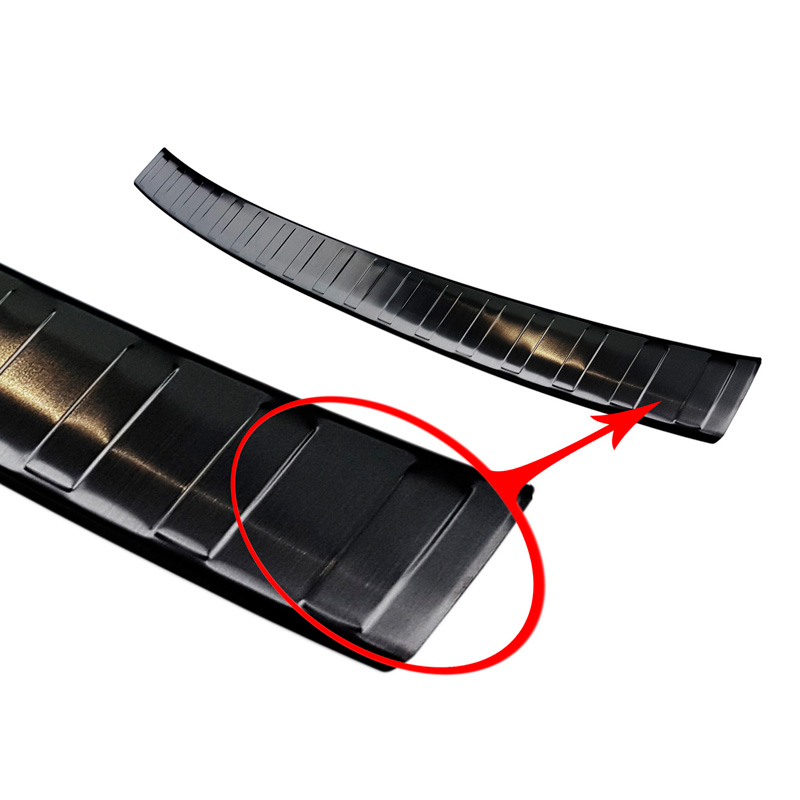 Zwart RVS Achterbumperprotector  BMW 3-Serie G21 Touring M-Pakket (excl. Sportline & 330e Hybrid) 2018-