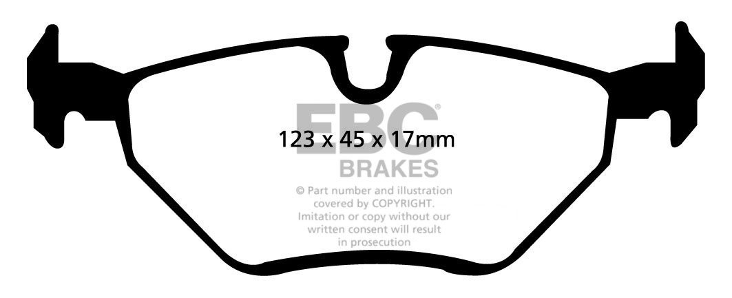EBC Brakes MG ZT-T 1.8 Turbo 2002-2005 Remblokken achterzijde gr