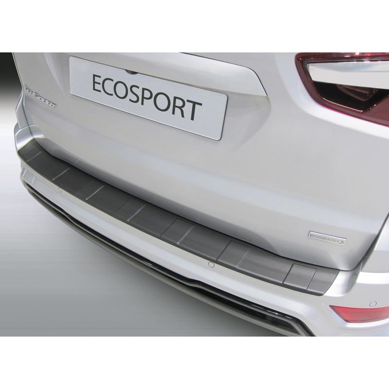 ABS Achterbumper beschermlijst  Ford Ecosport Facelift 2018- Zwart 'Ribbed'