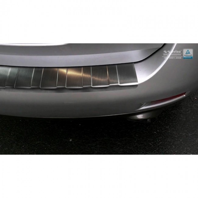 Achterbumperprotector Nissan Murano 'Ribs' Zwart RVS