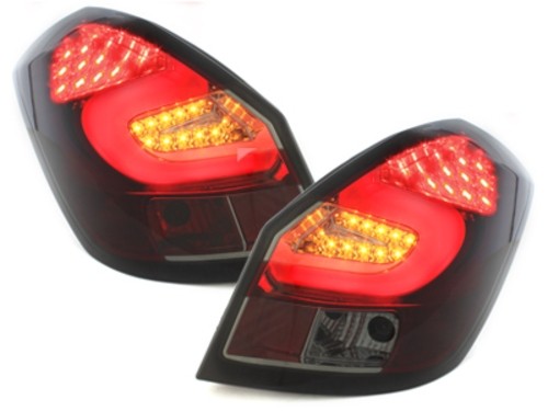 Achterlichten Skoda Fabia LED 5J 07+ red/smoke