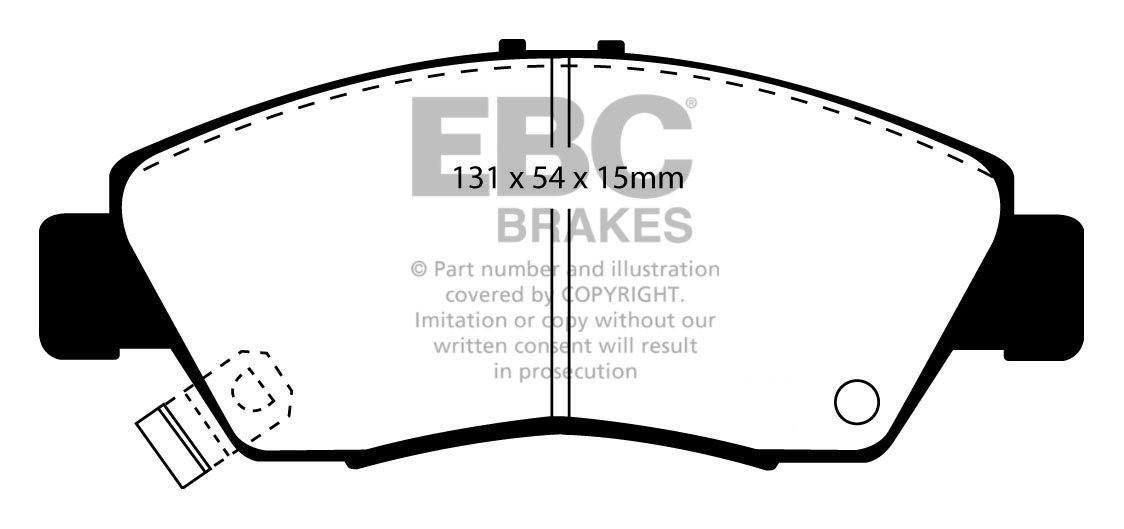 EBC Brakes HONDA Jazz 1.4 2002-2008 Remblokken voorzijde