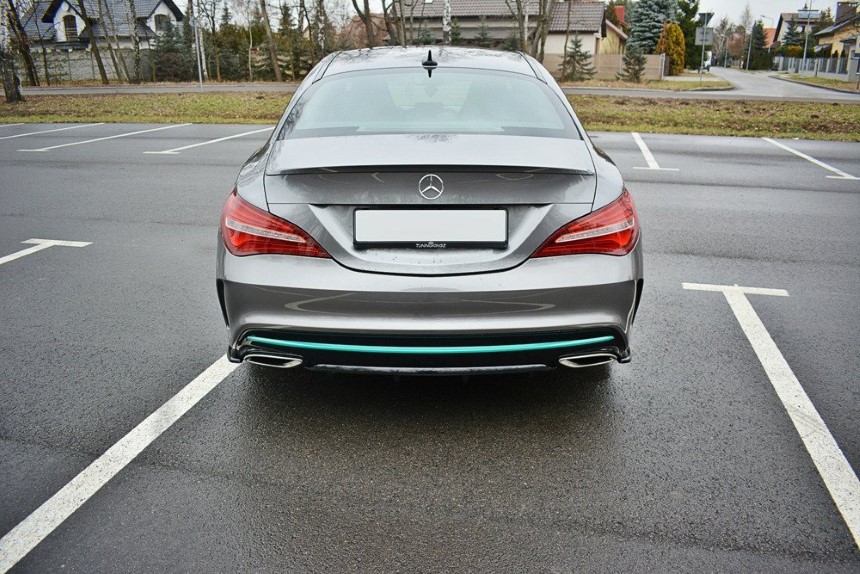 Achter zijskirts Mercedes CLA C117 AMG-Line Maxton Design glans zwart