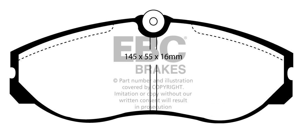 EBC Brakes NISSAN Terrano II 3.0 TD 2002-2006 Remblokken voorzij