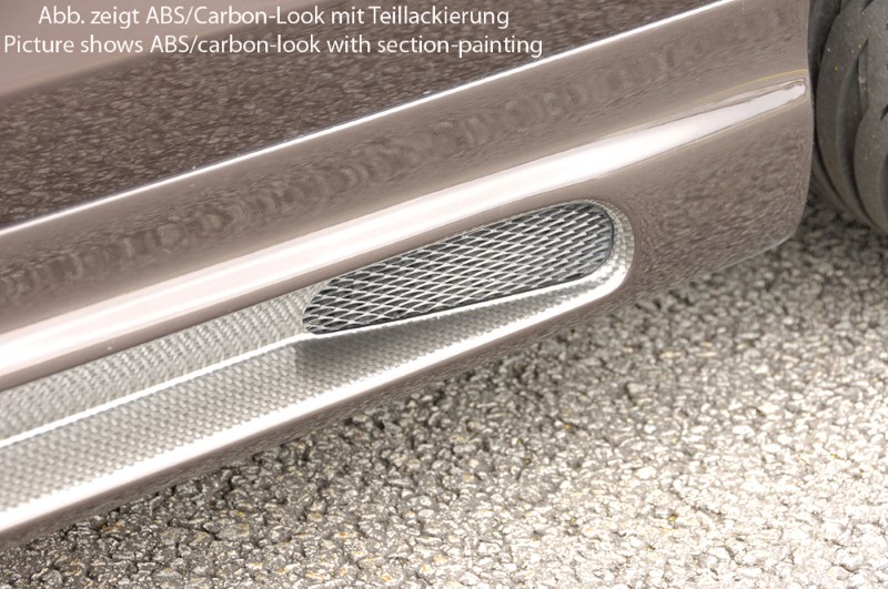Zijskirts VW Bora ABS Carbon-look Rieger