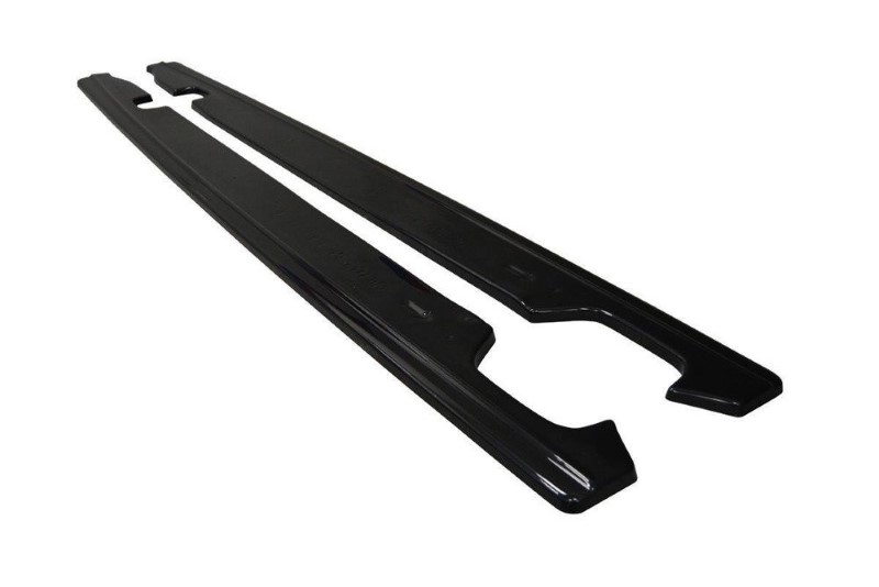 Zijskirts Diffusers Audi S6 / A6 S-Line C7 FL Glanzend Zwart