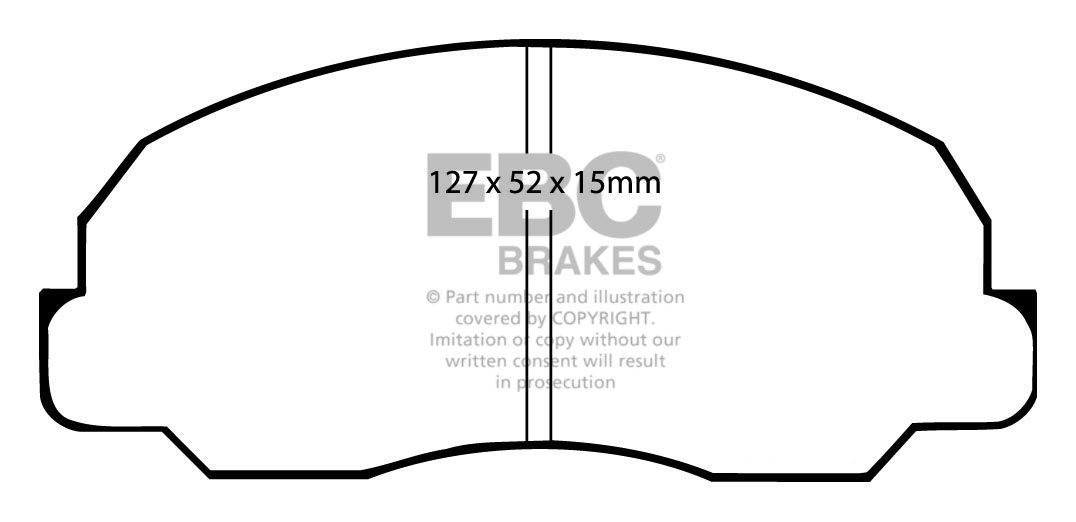 EBC Brakes DAIHATSU Wildcat 2.8 D 85-87 Remblokken voorzijde