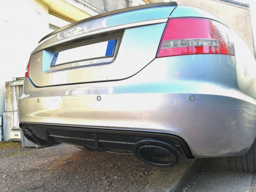 Achterbumper Diffusor Audi A6 C6 4F RS6 Look met Sierstukken 04-08