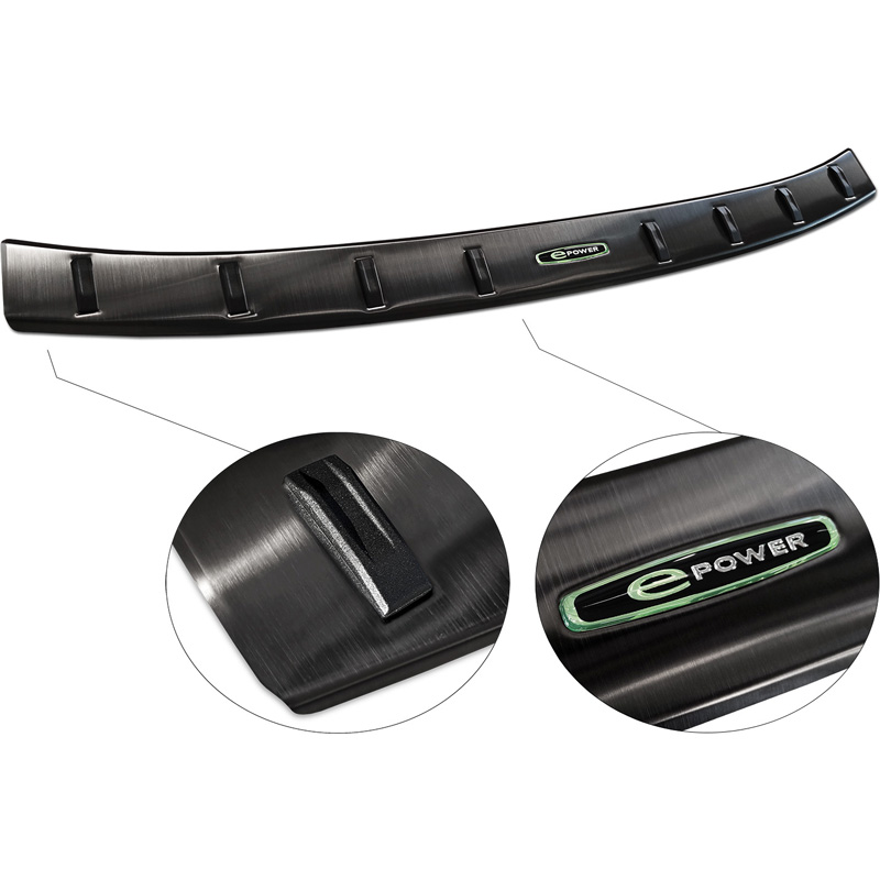 Zwart RVS Achterbumperprotector  Mazda MX-30 2020- 'STRONG EDITION'