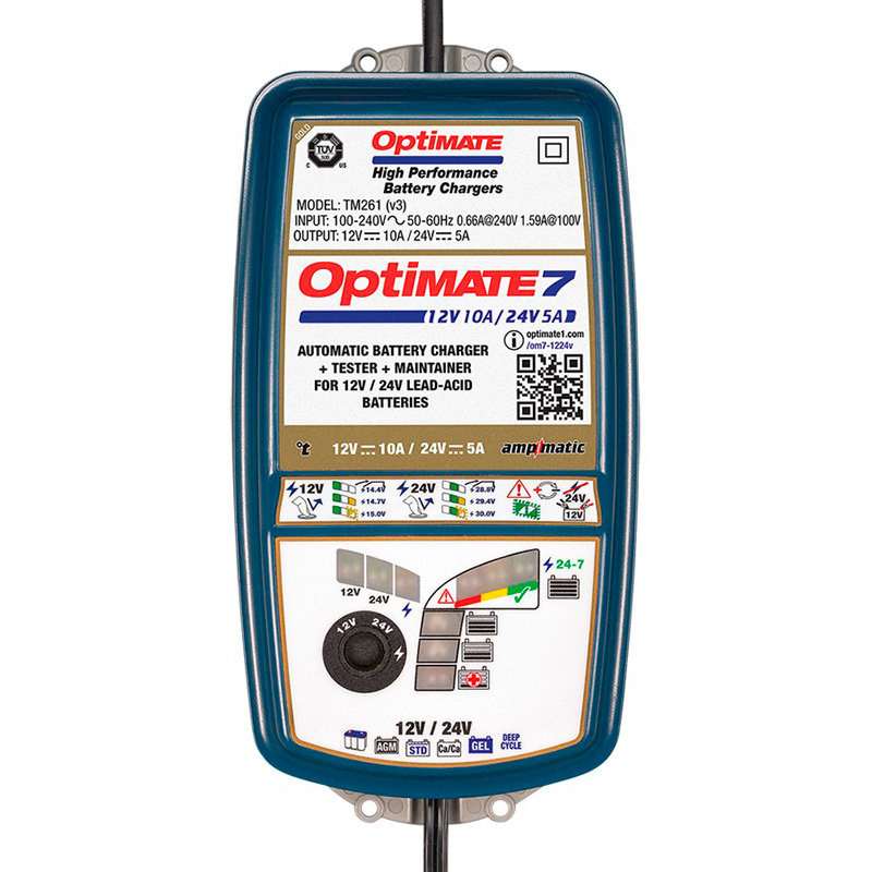 Optimate 7 12V 10-Amp / 24V 5-Amp Acculader / tester / onderhouder