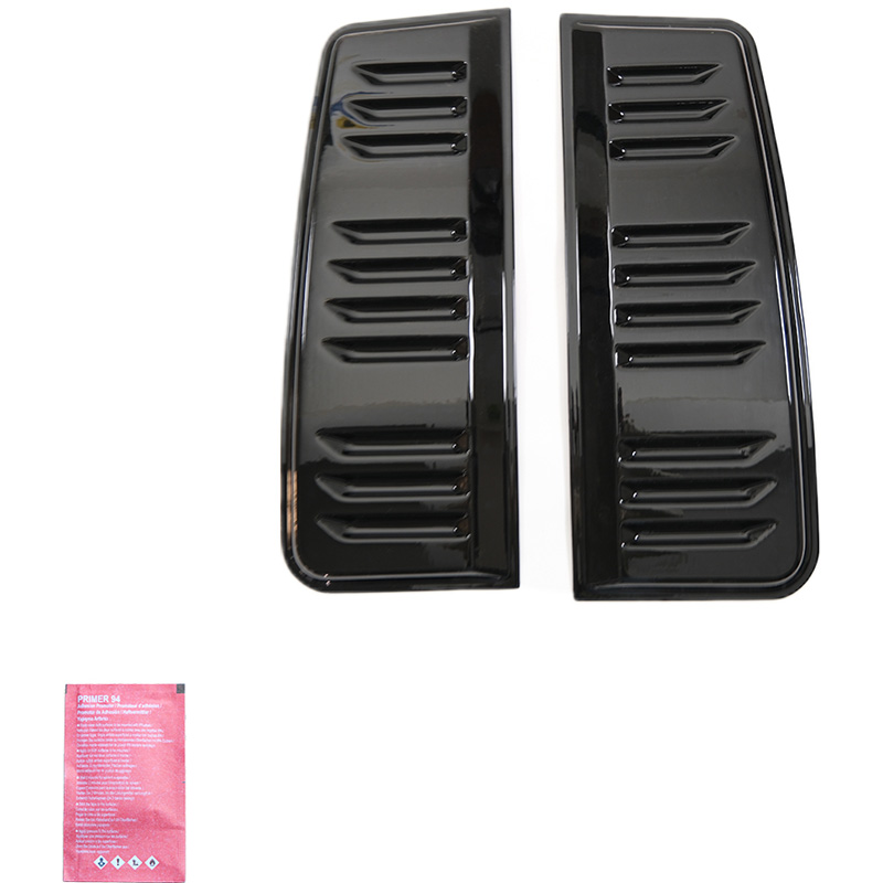 Oneway Set luchtinlaten (zijkant)  Volkswagen Transporter T5.1/T6/T6.1 2010-2022 (Lange wielbasis) - Glanzend zwart