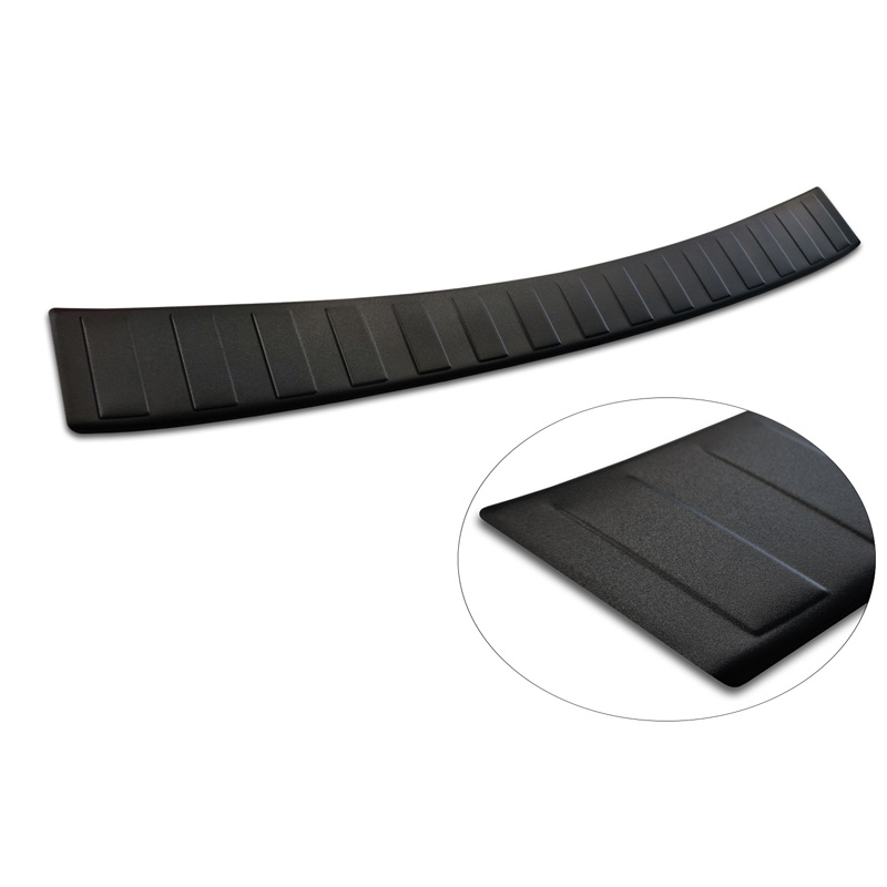 Matzwart RVS Achterbumperprotector  Seat Leon Sportstourer incl. FR / Cupra Leon Sportstourer 2020-2024 & Facelift 2024- 'Ribs'