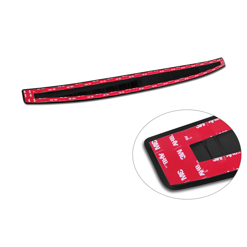 Zwart RVS Achterbumperprotector  Mercedes EQE (V295) 2022- 'Ribs'