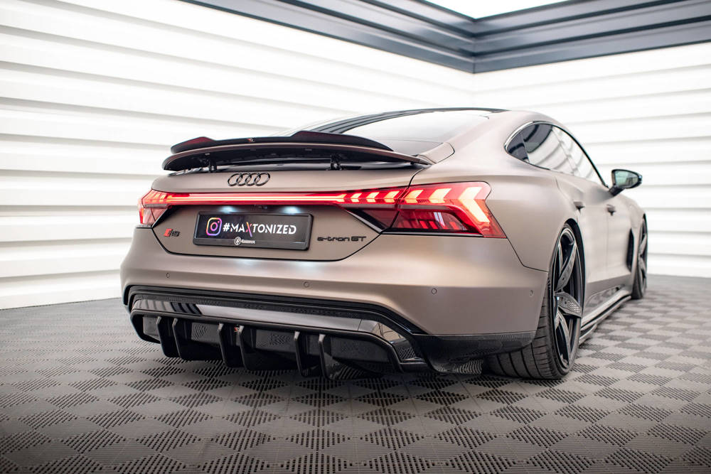 Diffuser Audi E-Tron GT & RS GT Maxton Glans Zwart