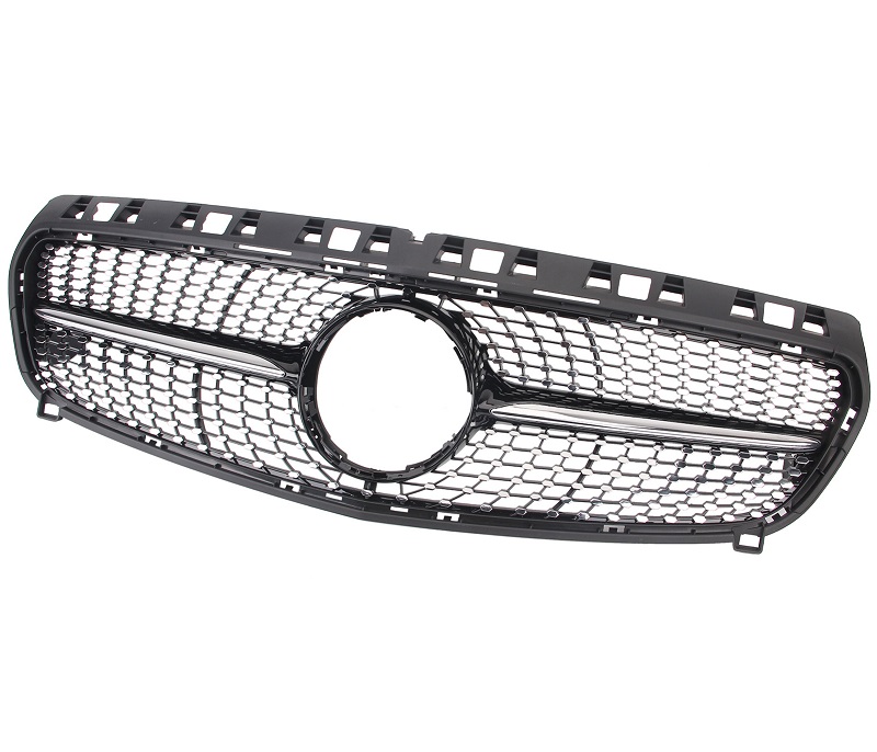 Grill Mercedes A-Klasse W176 12-15 Diamond Glans Zwart