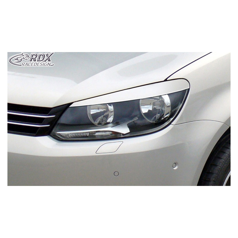 Koplampspoilers  Volkswagen Touran 1T1 Facelift 2011-2014 & Caddy 2010-2015 (ABS)