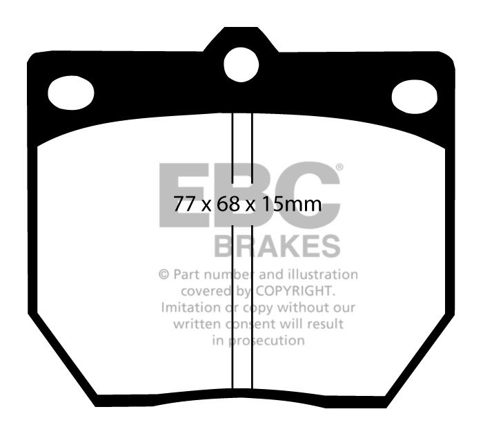 EBC Brakes TOYOTA Corona 1.8 78-81 Remblokken voorzijde greenstu