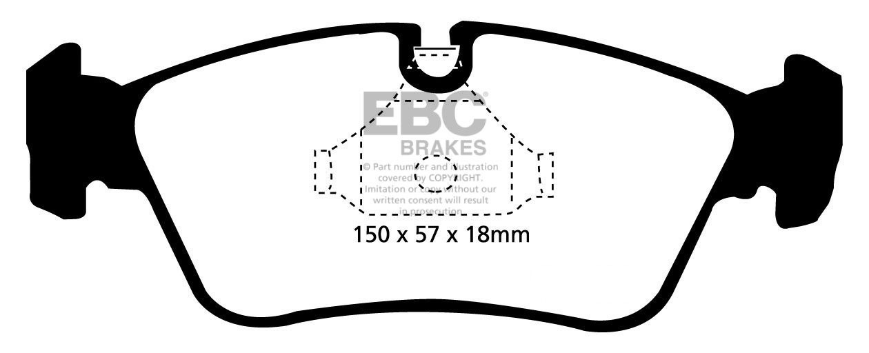 EBC Brakes BMW 316 1.8 (E46) 2001-2006 Remblokken voorzijde