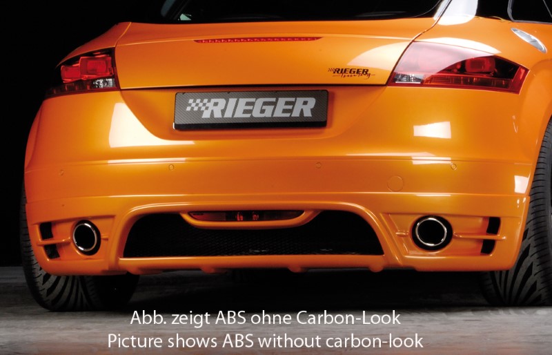 Achterbumper Diffusor Carbon-look Audi TT 09.06- Rieger