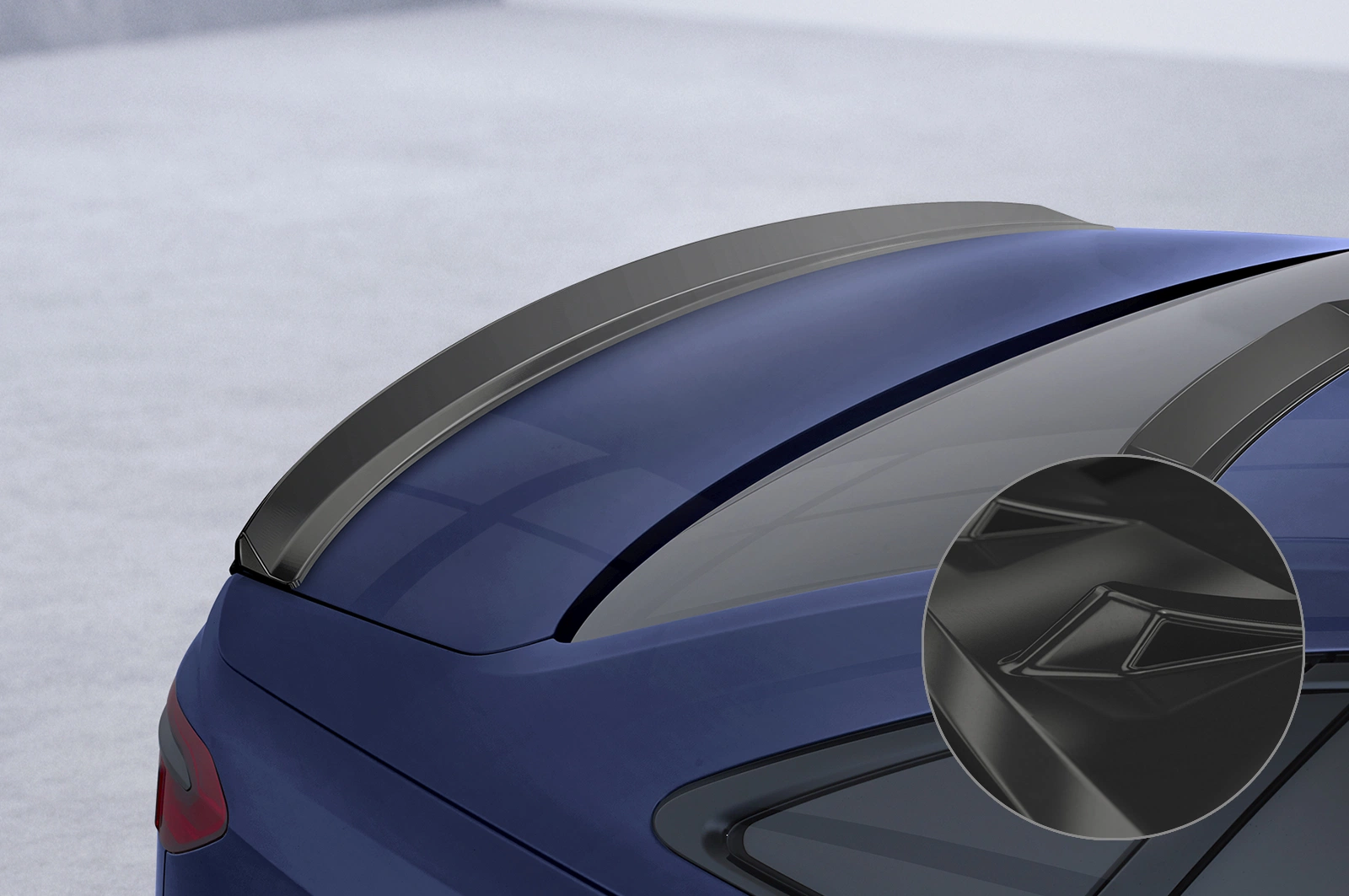 Achterspoiler Audi A8 (D5) glans zwart