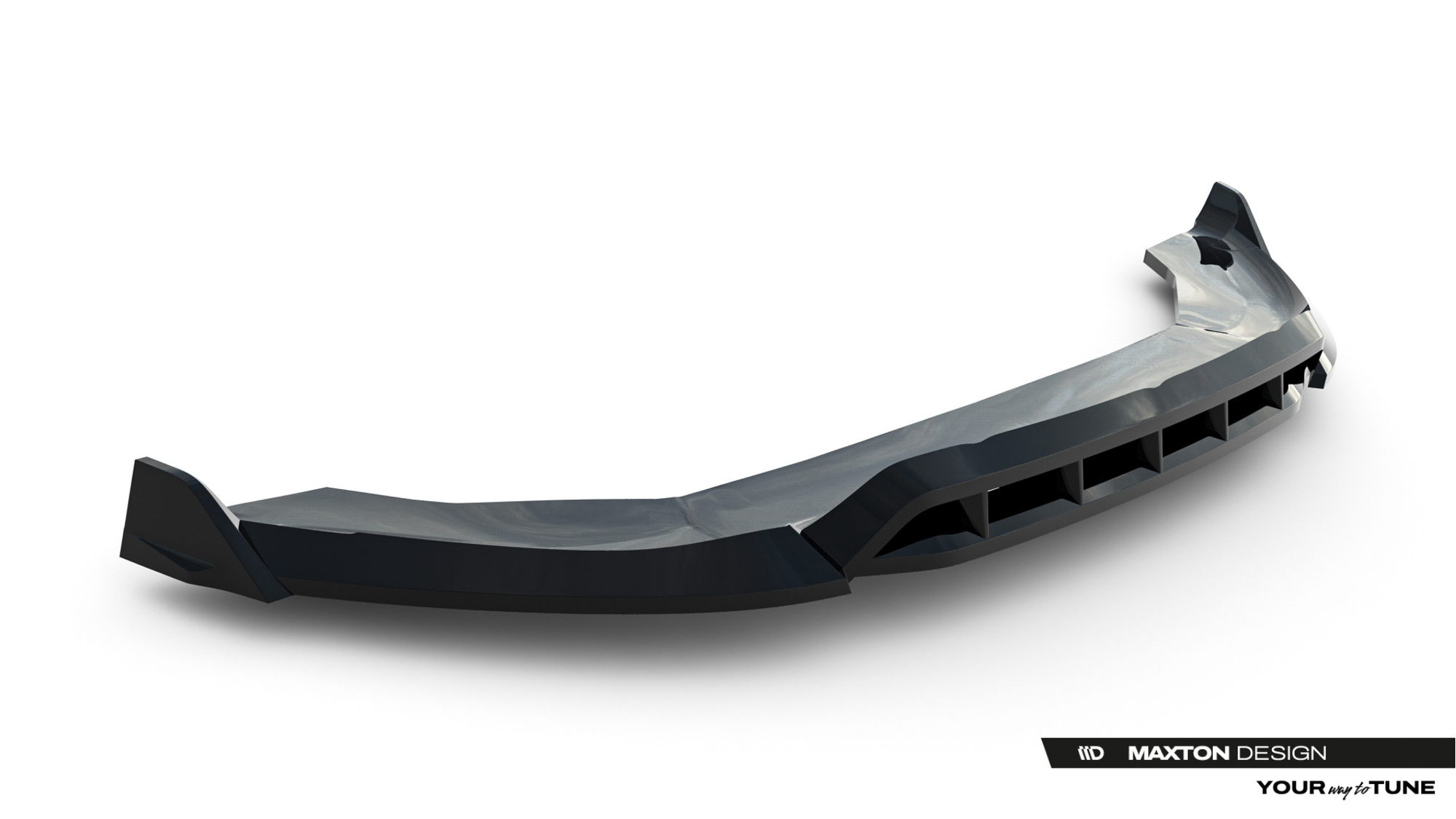 Voorspoiler Land Rover Range Rover Evoque Dynamic Mk2 (2018–2023) Glans Zwart