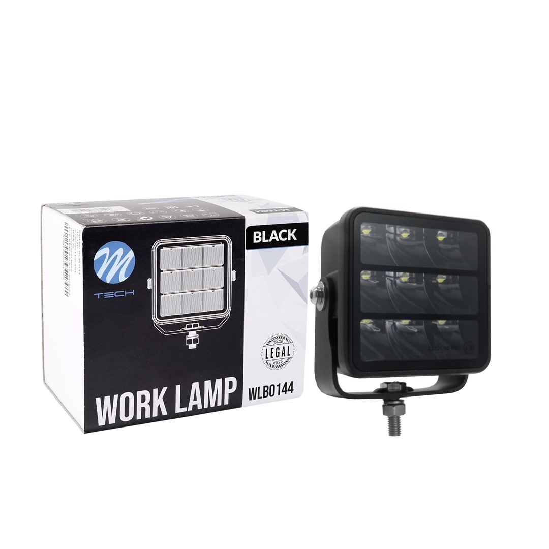 LED Spot Schijnwerper Rijlicht - drievoudige rij - 45W 10-32V 3,4", Black Series