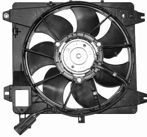 Radiator FAN PEUGEOT 107 05-10 315mm 1.4 HDI +AC