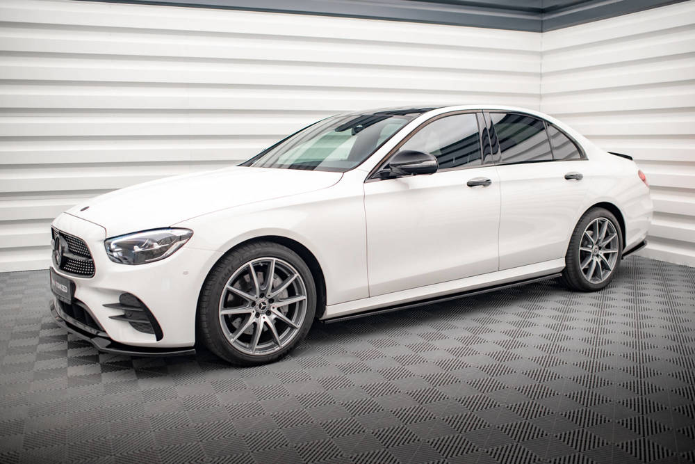 Zijskirts Mercedes E Klasse W213 FL AMG Line Maxton Glans Zwart