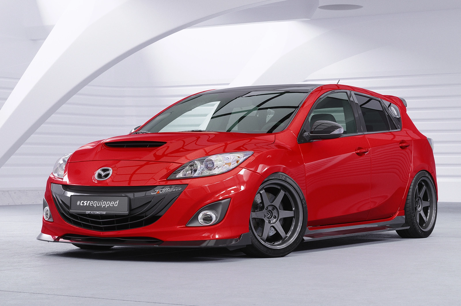Voorspoiler Mazda 3 (Typ BL) MPS glans zwart