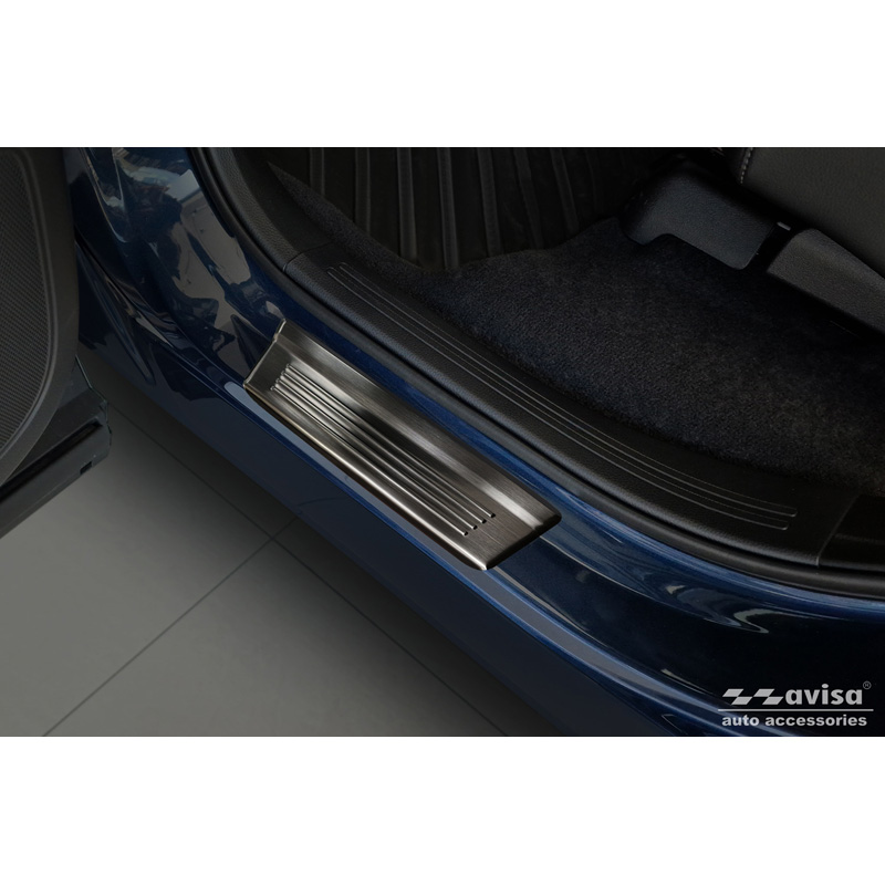 Zwart RVS Instaplijsten  Honda CR-V VI (RS_) 2023- - 'Lines' - 4-delig