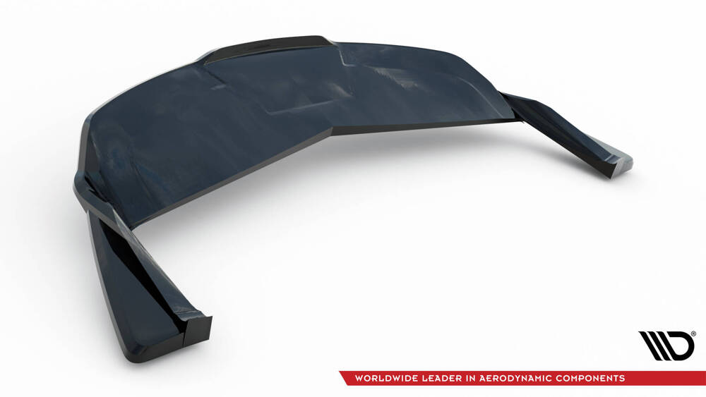 Achterbumper diffusor Tesla Model S Plaid Gloss-Black V2
