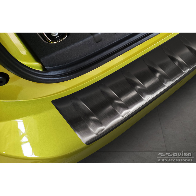 Zwart RVS Achterbumperprotector  Volkswagen ID.Buzz + Cargo 2022- 'Ribs'