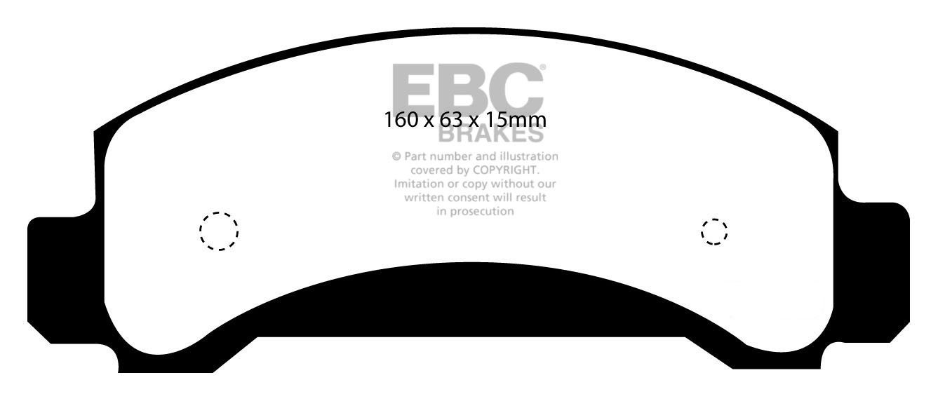EBC Brakes FORD Explorer 4.0 94-97 Remblokken voorzijde