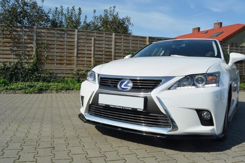 Voorspoiler Lexus CT Mk1 Facelift Glanzend Zwart