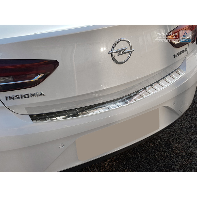 RVS Achterbumperprotector  Opel Insignia Grand Sport 5-deurs 2017-2020 & FL 2020- 'Ribs'