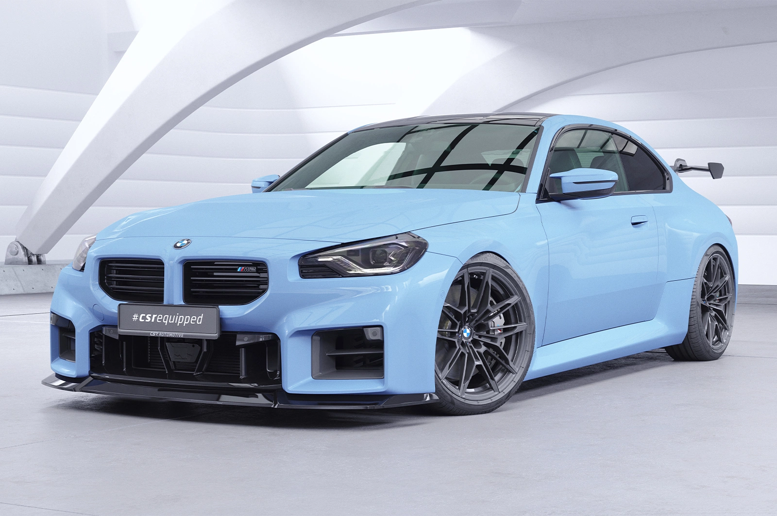 Voorspoiler BMW M2 G87 glans zwart